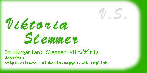 viktoria slemmer business card